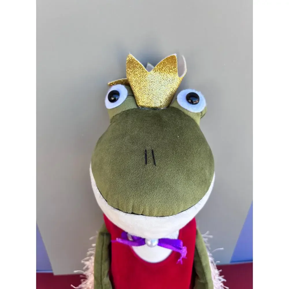 Shelf Sitter. Plush. Debi Lily Green Frog Princess Doll. - Picture 8 of 9